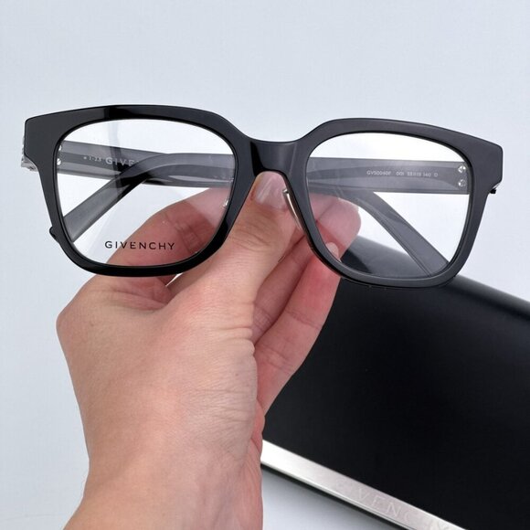 Givenchy GV50040F 001 BRAND NEW Eyeglasses Black Women Square display picture 1